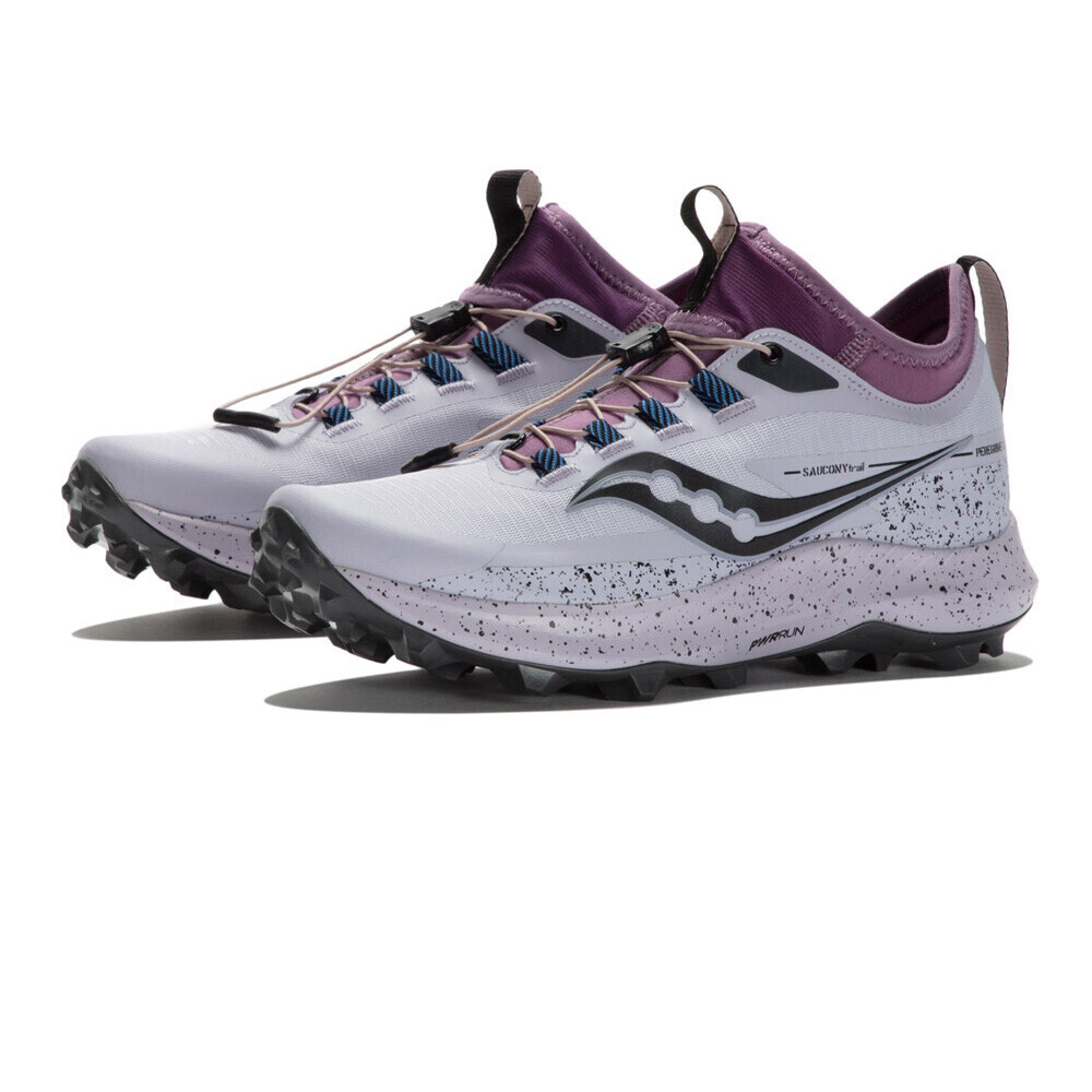 Saucony Peregrine 13 ST Women&#39;s Trail Running Shoes Mauve/Shadow Violet Clair