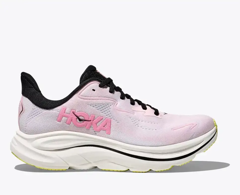 Women's Hoka Clifton 10 Wide, Size: UK 5, Colour: Carnation/ Starlight Glow
