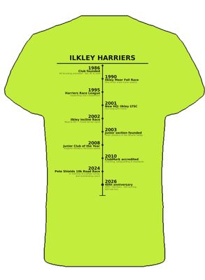 Men's Ilkley Harriers Anniversary T-Shirt