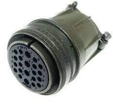 MS3106E-28-11S Milspec Straight Plug with integral cable clamp shell size 28 22pin female