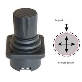 51613 - Scanreco Joystick 2-prop X-Y & Push Button Black