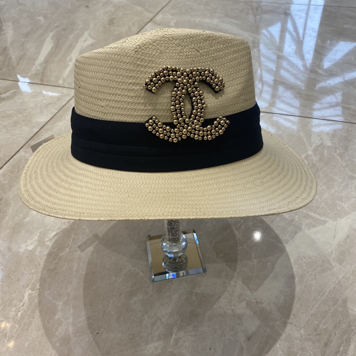 Fedora Hat (beige gold cc)