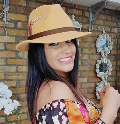 Handmade Wool Hat (orange) BH28