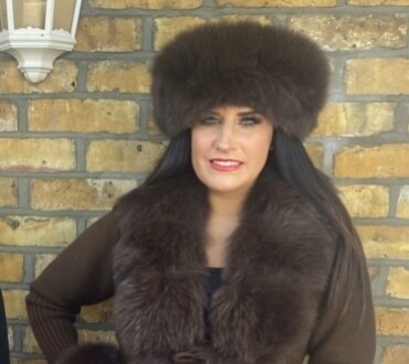 Fox Fur Headband (chocolate)