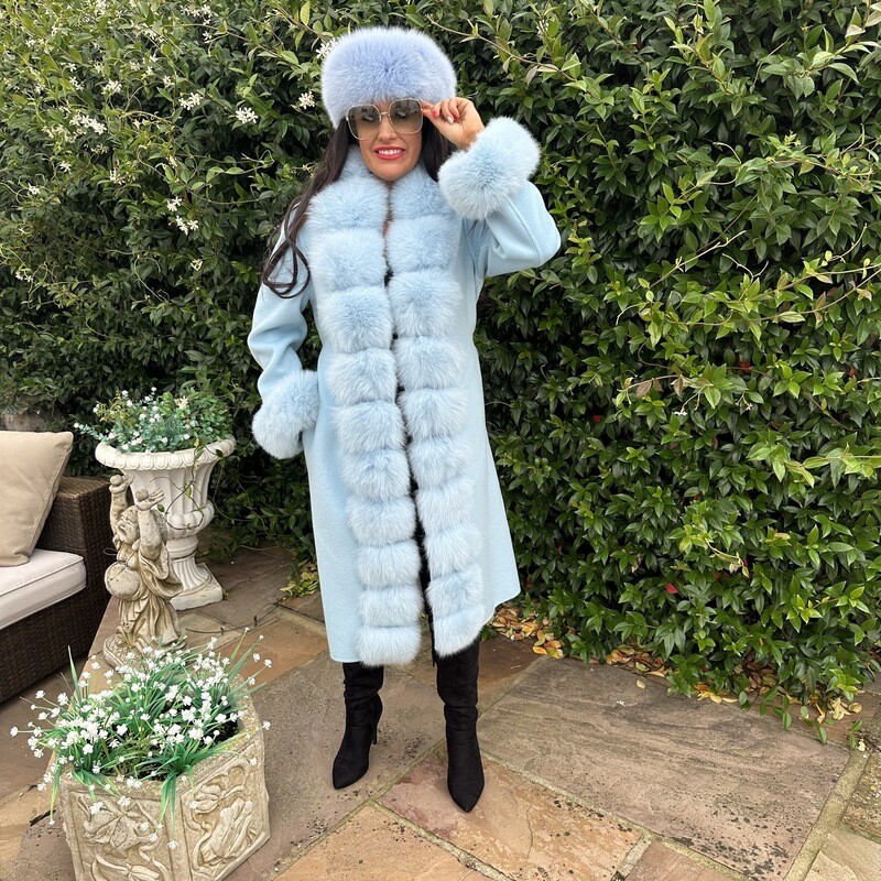 Princess Diana Coat (baby blue)