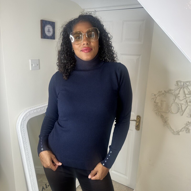 Roll Neck (navy)