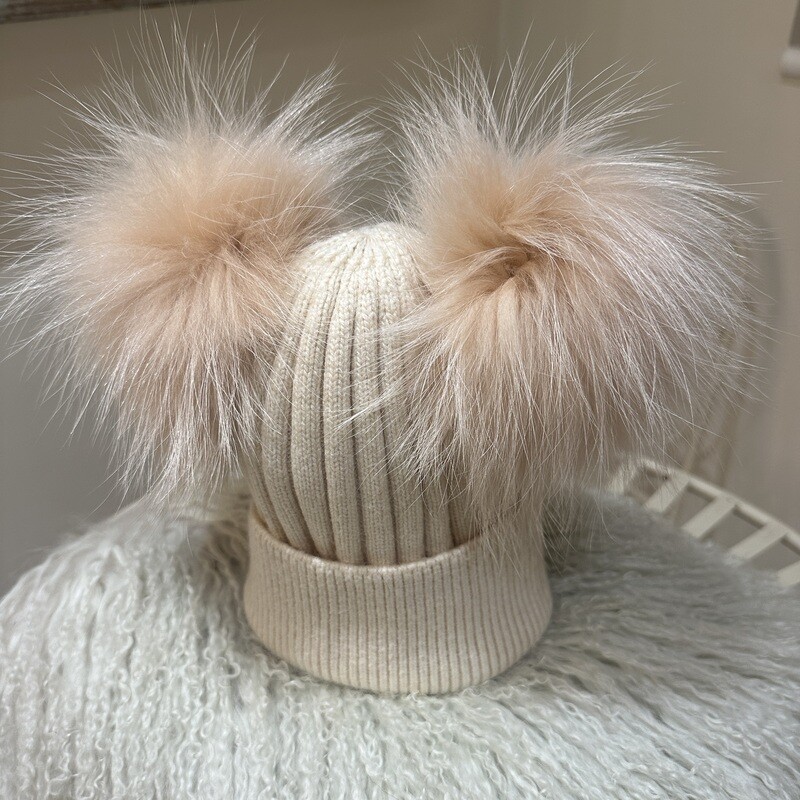 Extra Large Double Pom Pom (beige)