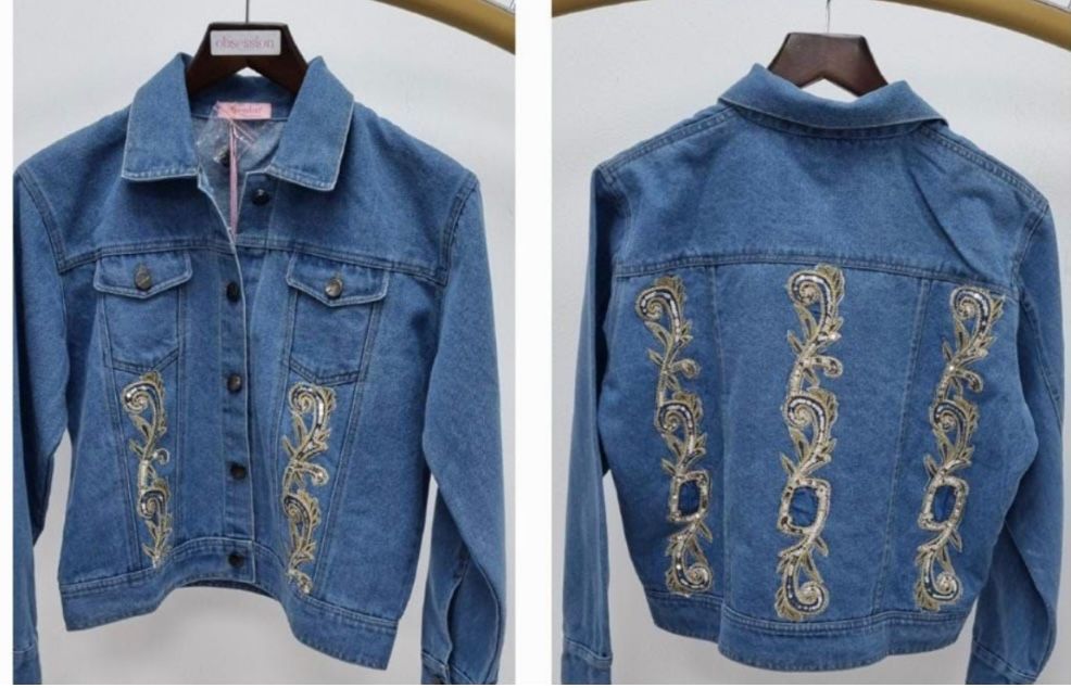 Sequin Denim Jacket