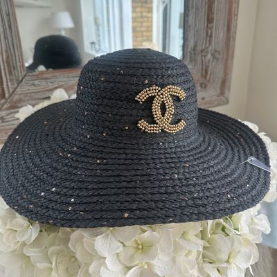 Black Sequin Hat JJ707