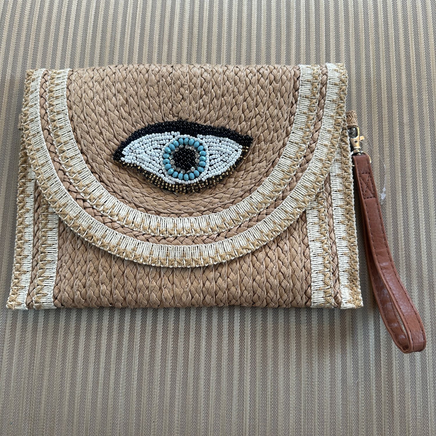 Tan Clutch