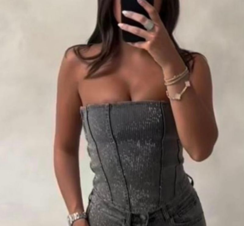 Super Sparkly Corset (grey)