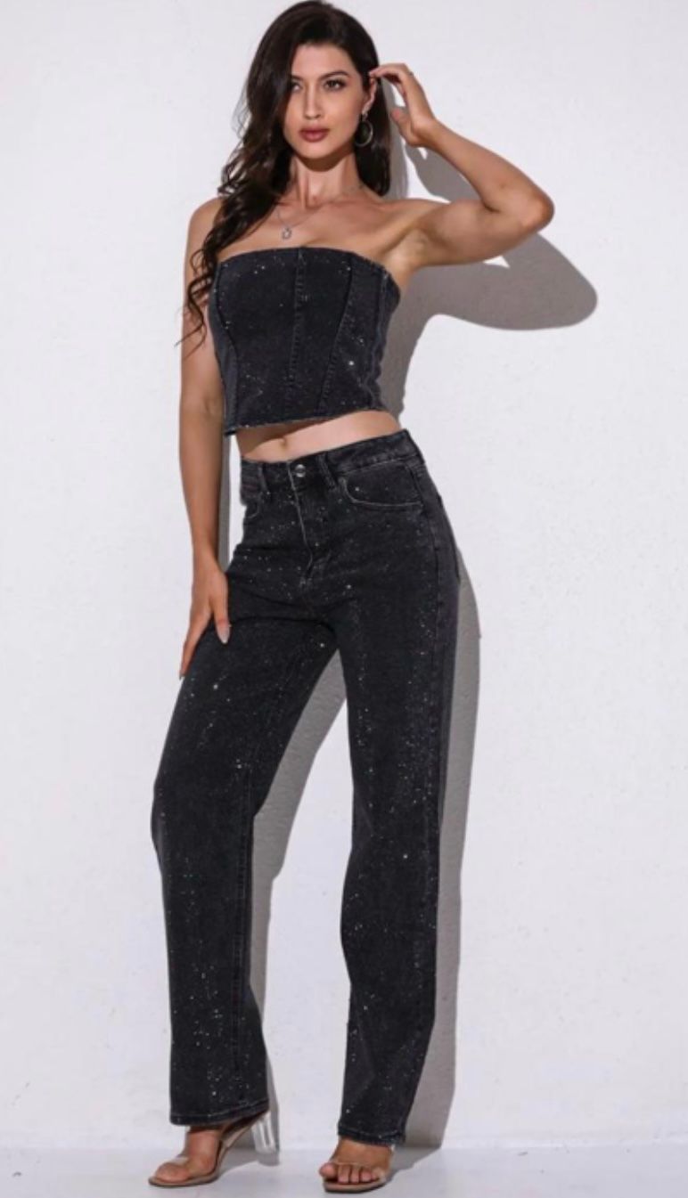 Super Sparkly Jeans (black)