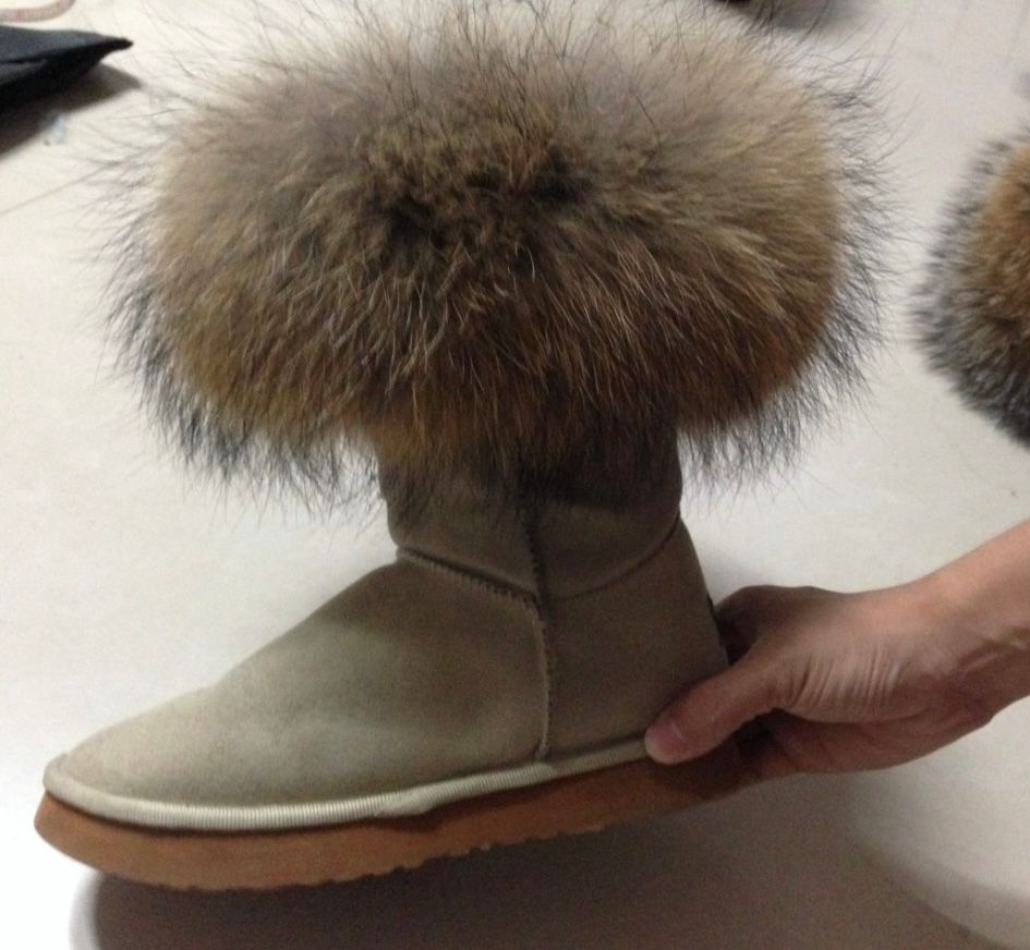 Racoon  Fur Boot Cuff