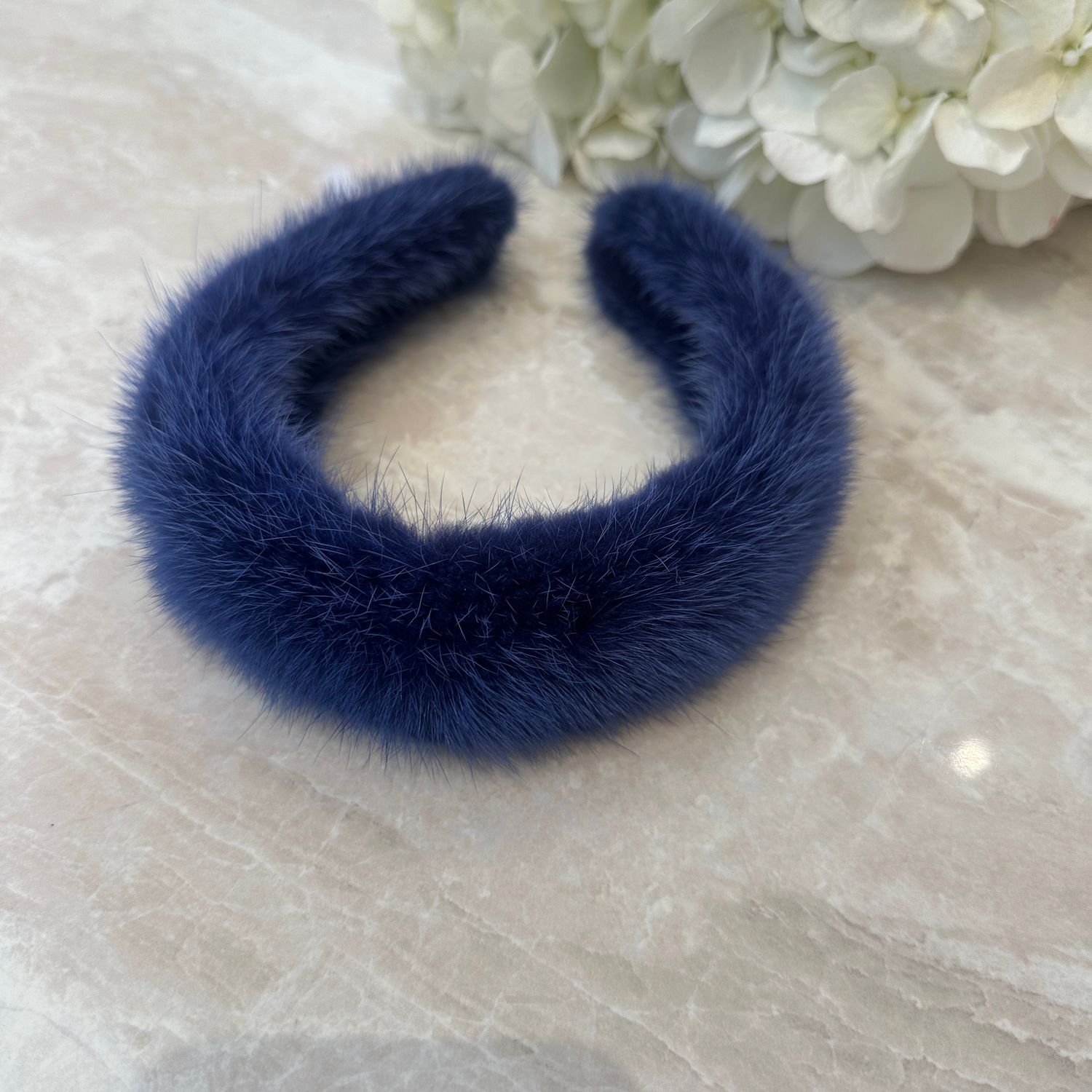 Mink Hair Band (blue)