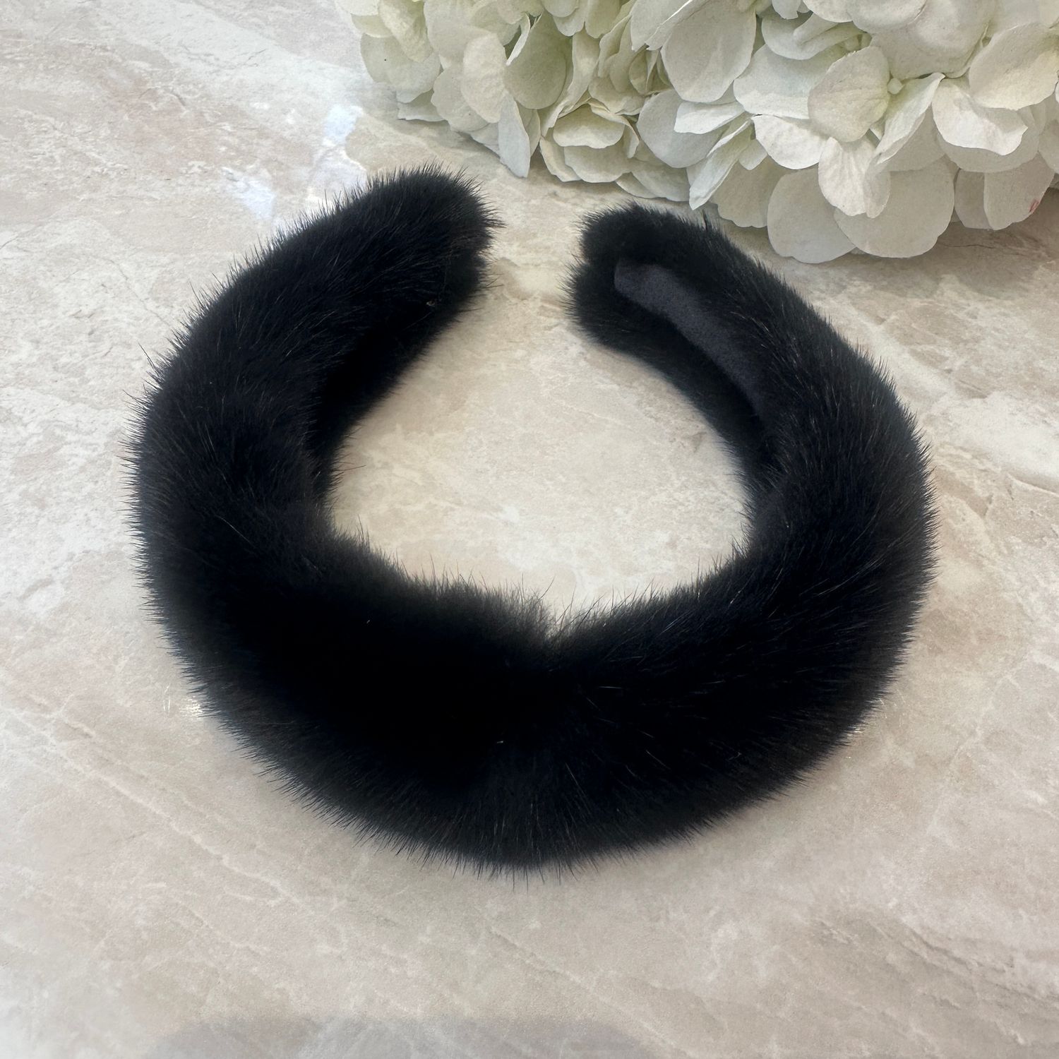 Mink Hair Band (black)