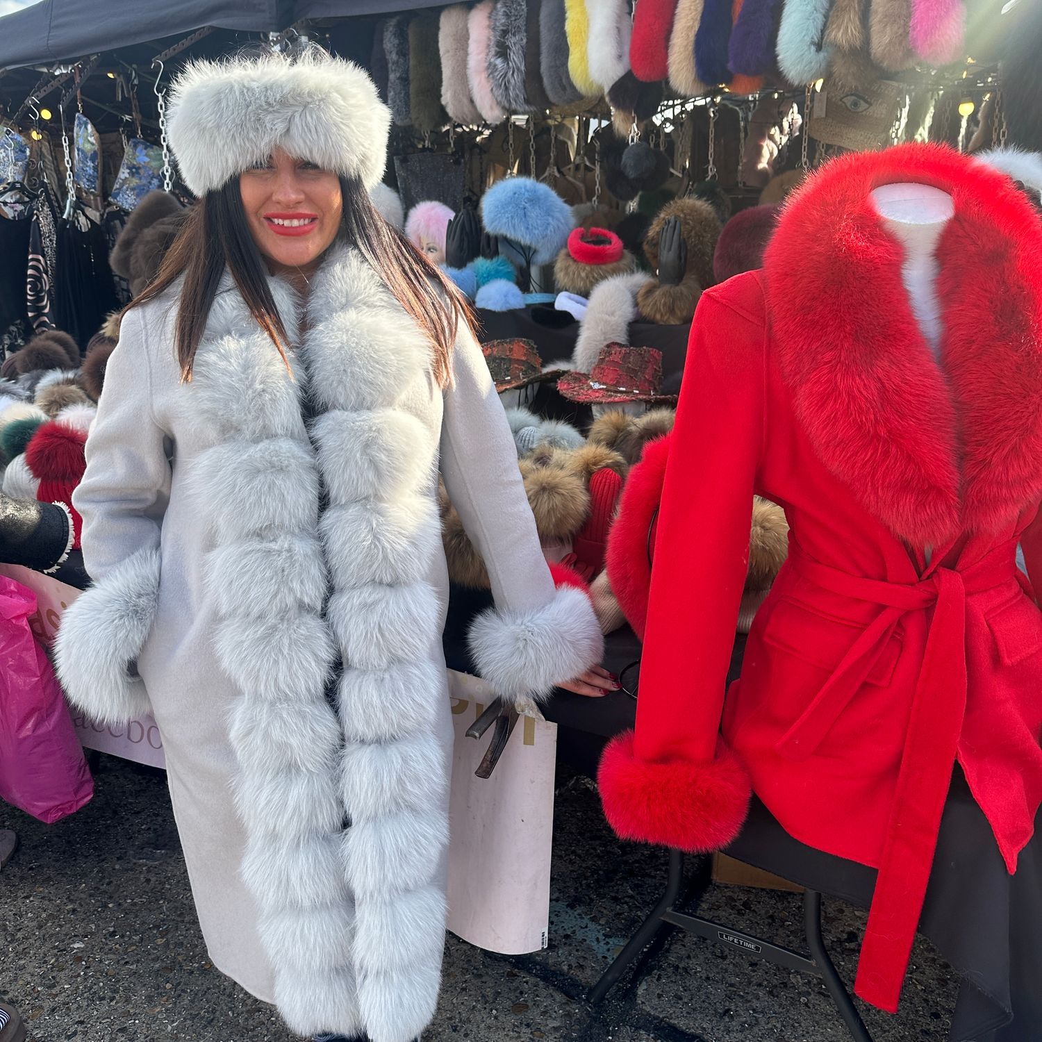 Princess Diana Coat (silver grey)