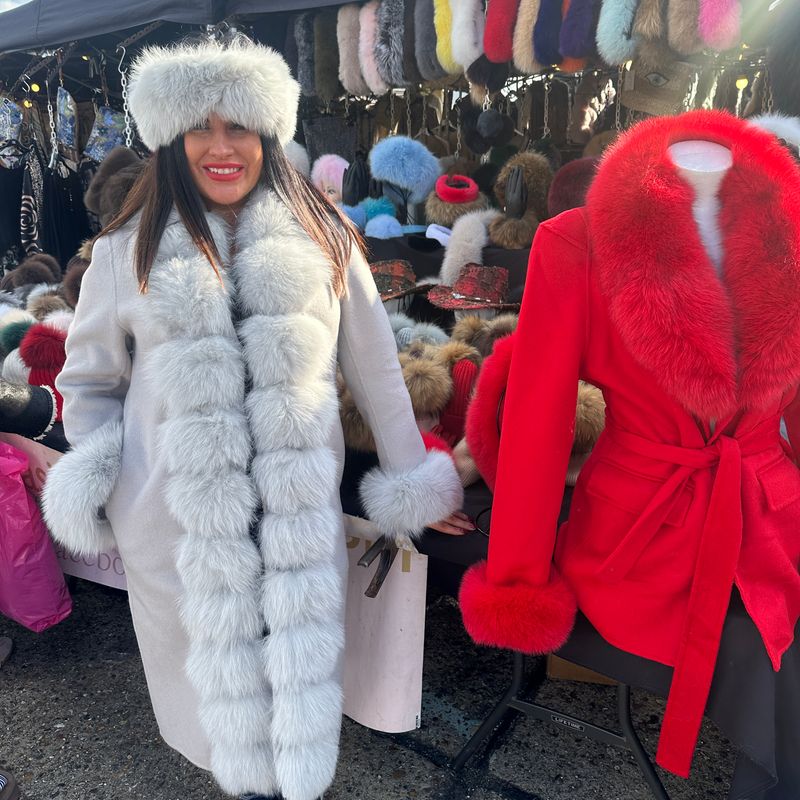 Princess Diana Coat (silver grey)