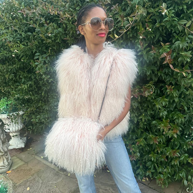 Jas Exclusive Fur Bag (baby pink)