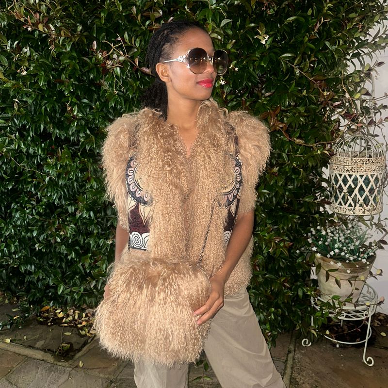 Jas Exclusive Fur Bag (camel)