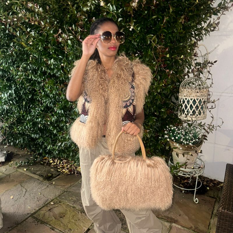 Jas Exclusive Fur Bag (camel)
