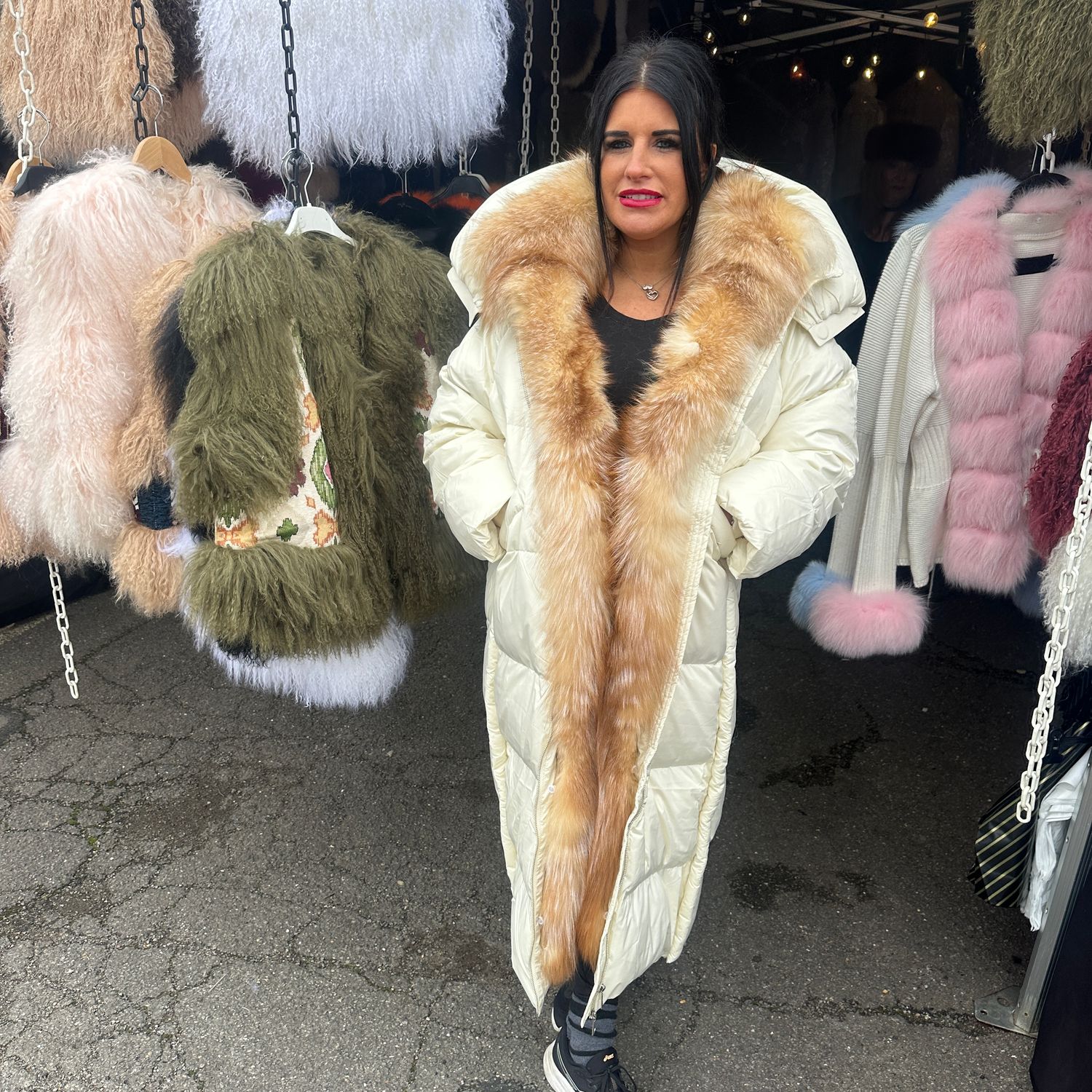 Puffer Long Coat (cream)