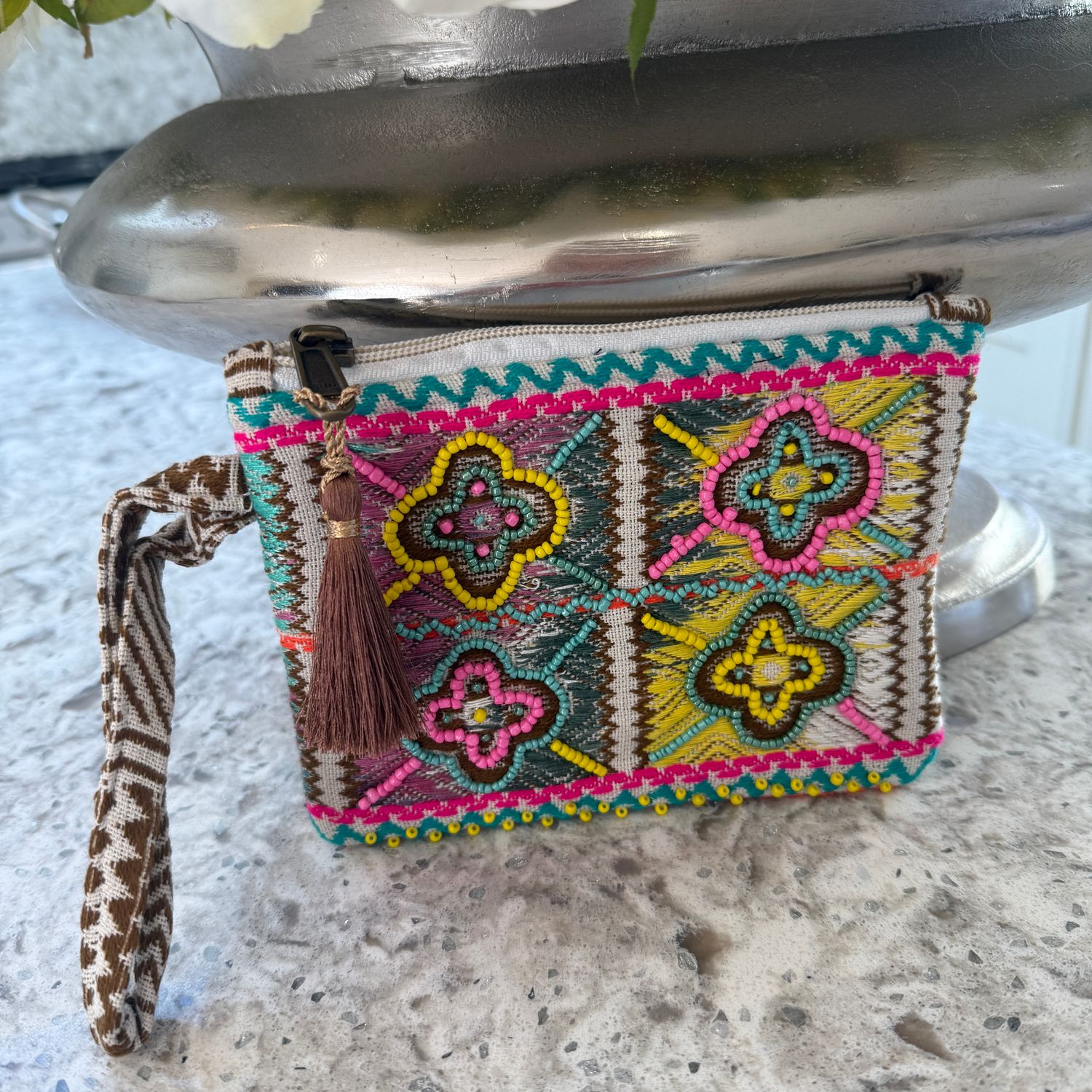 Beaded Purse (pink)