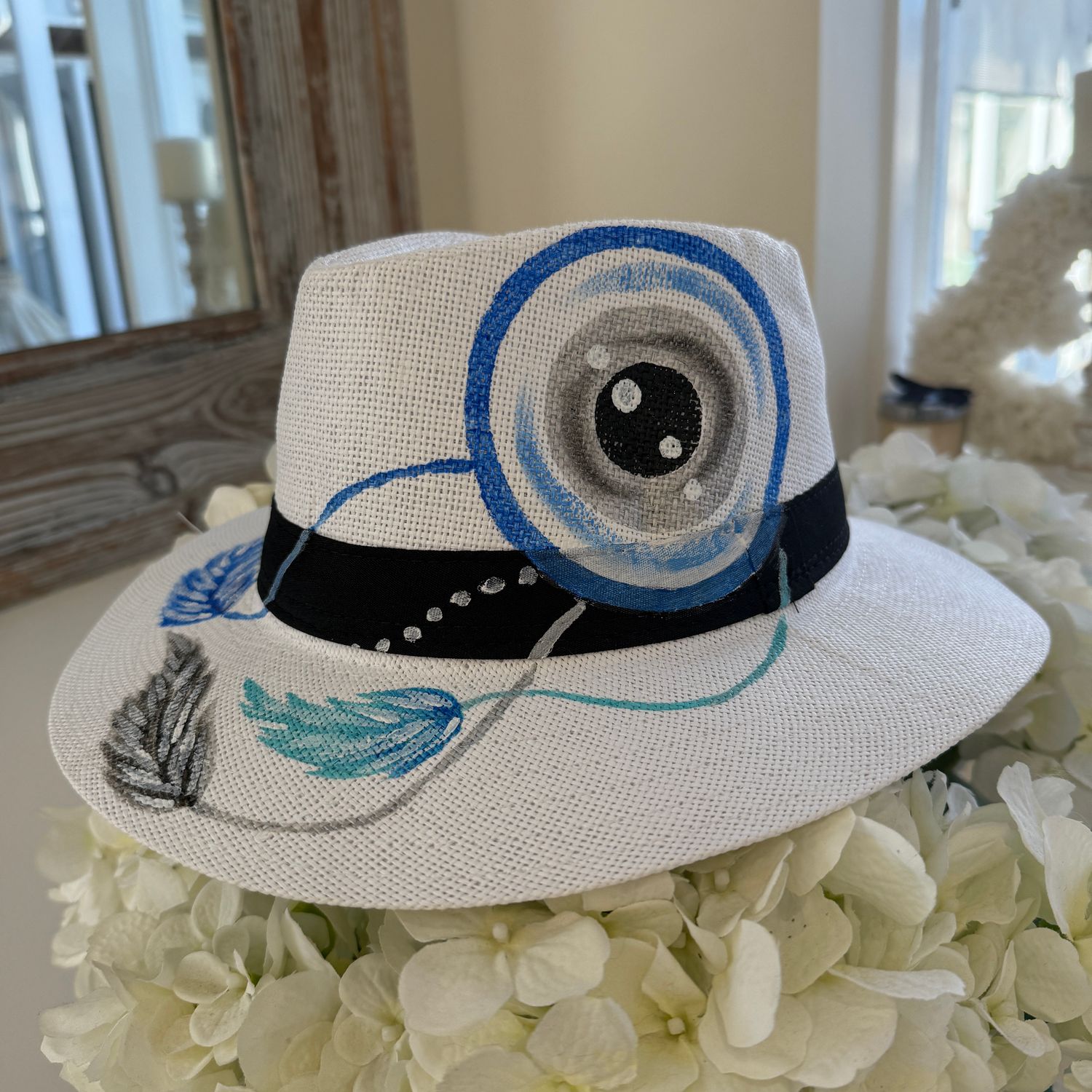 Hand Painted Fedora (eye)