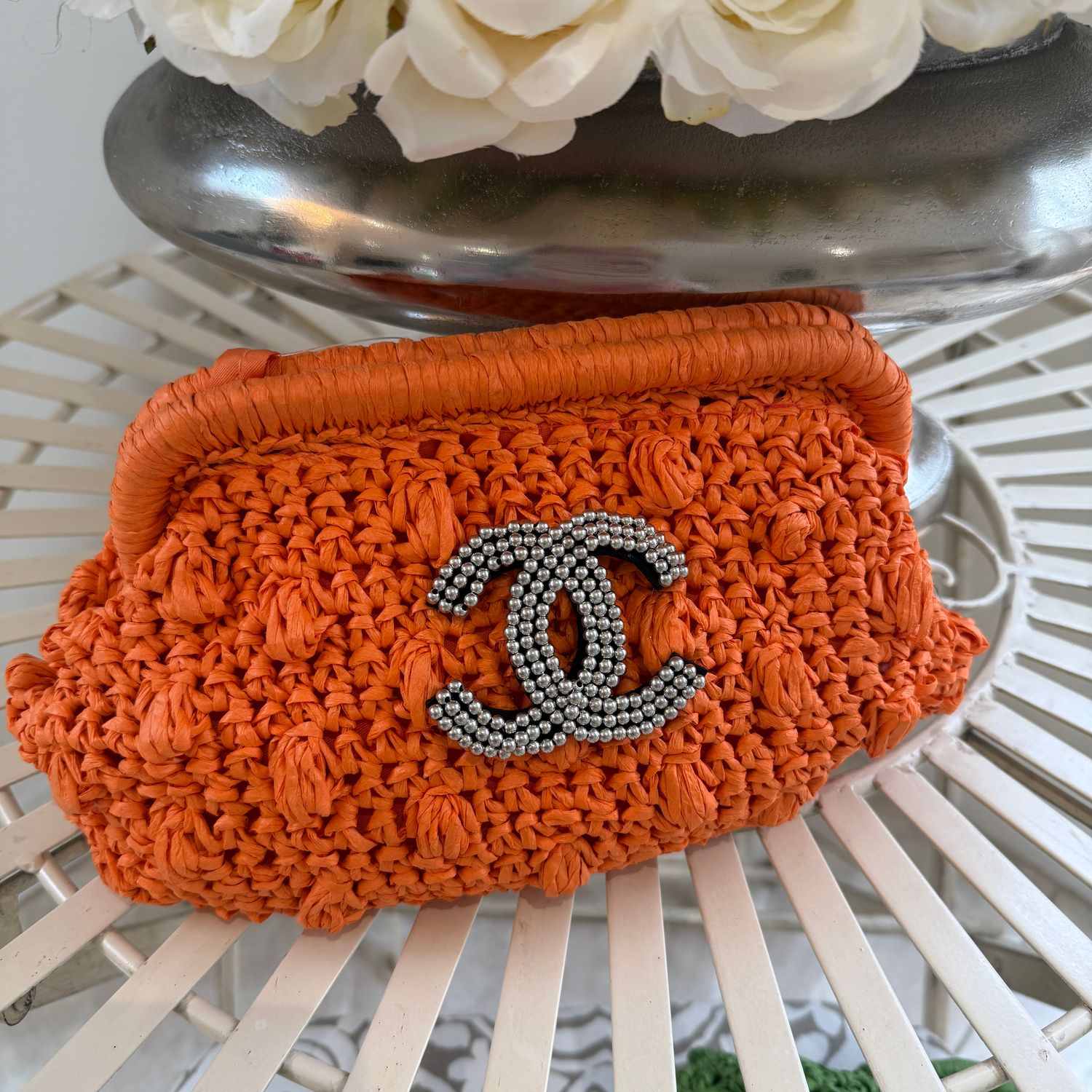 Crochet Clutch (orange)