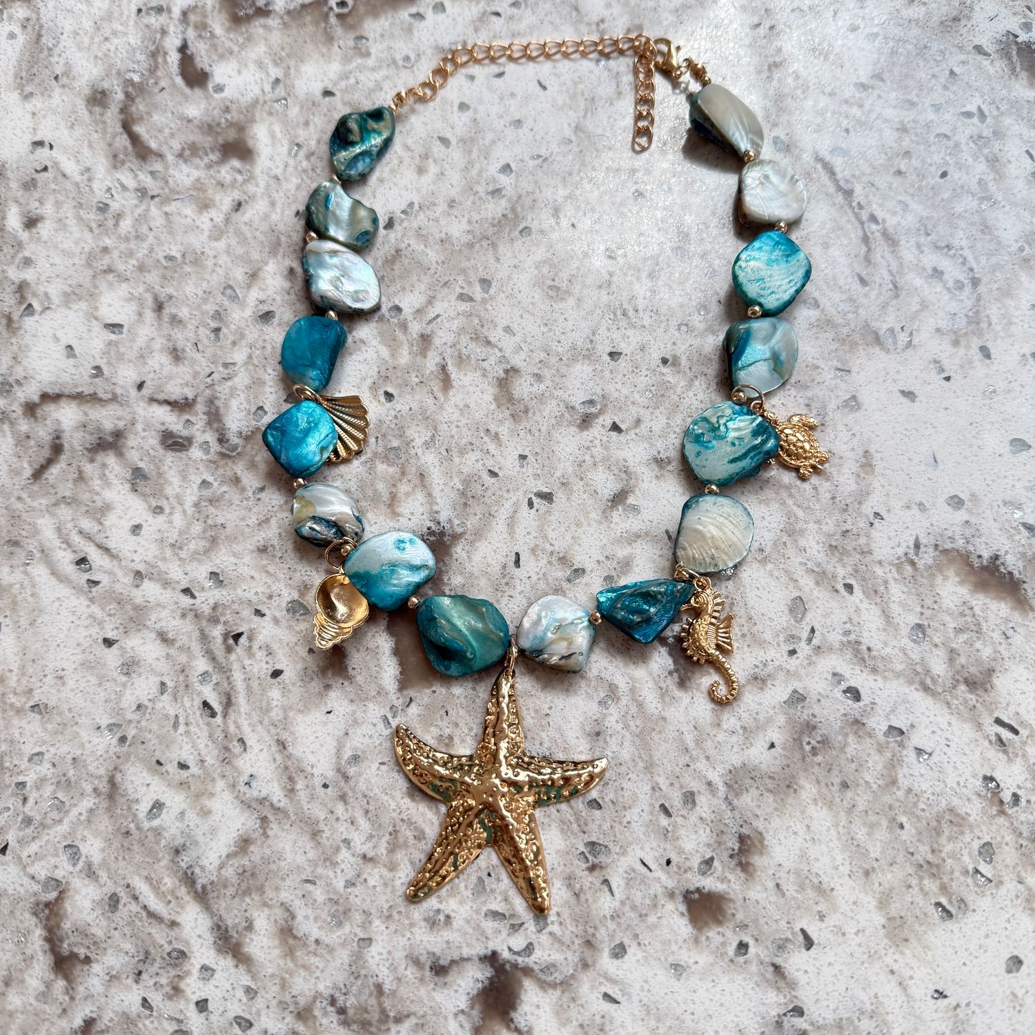 Turquoise Starfish Necklace