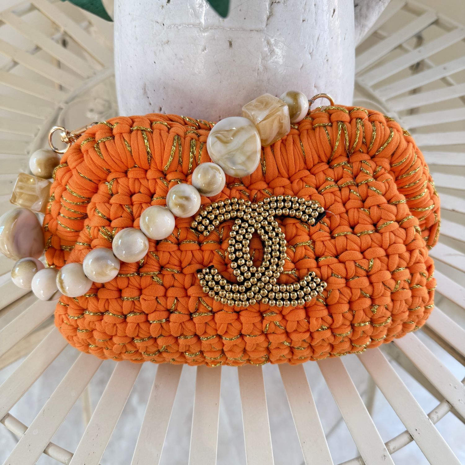 Crochet With Stone Handle