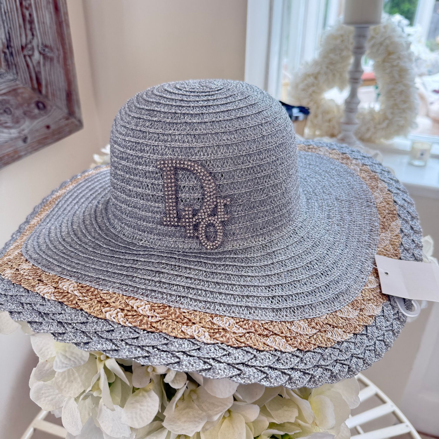 Sun Hat (silver lurex)