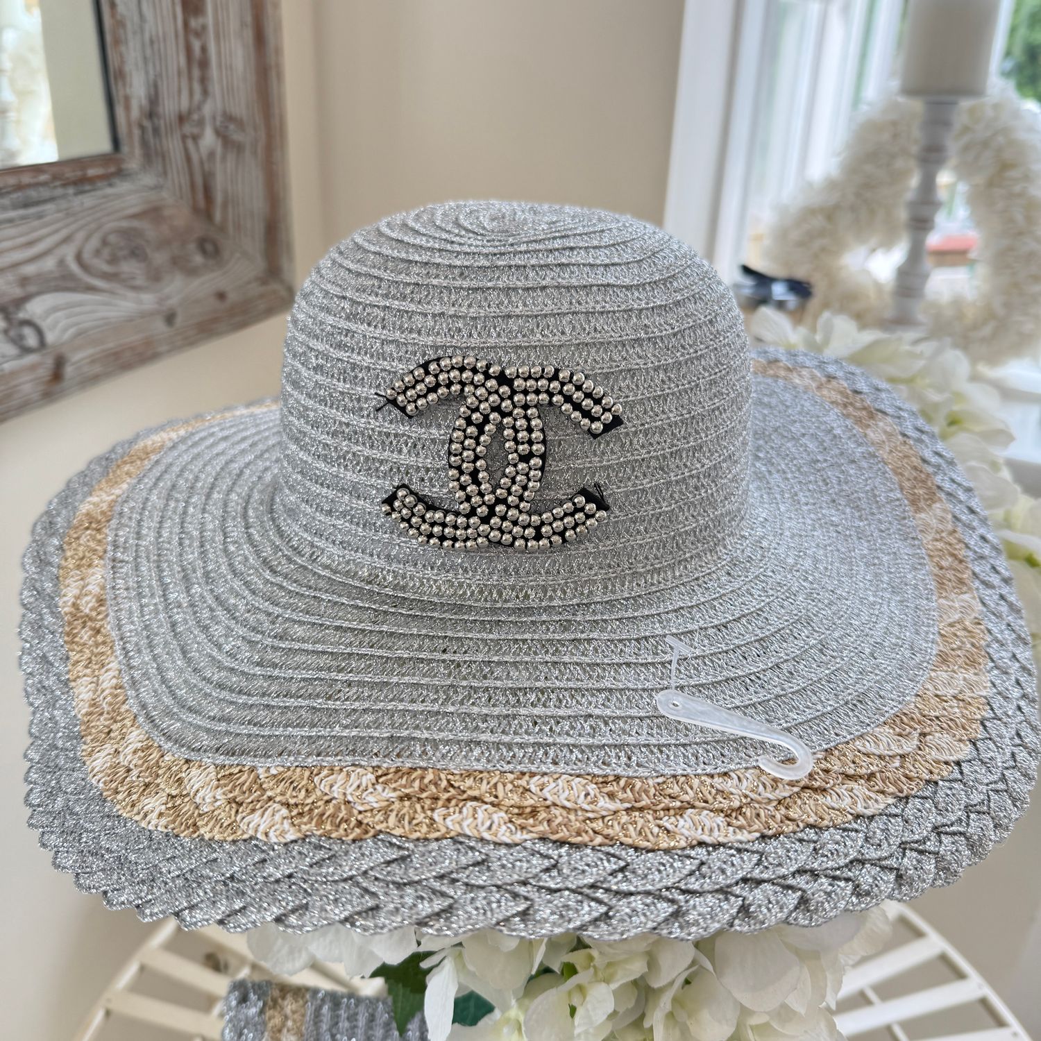 Sun Hat (silver lurex)