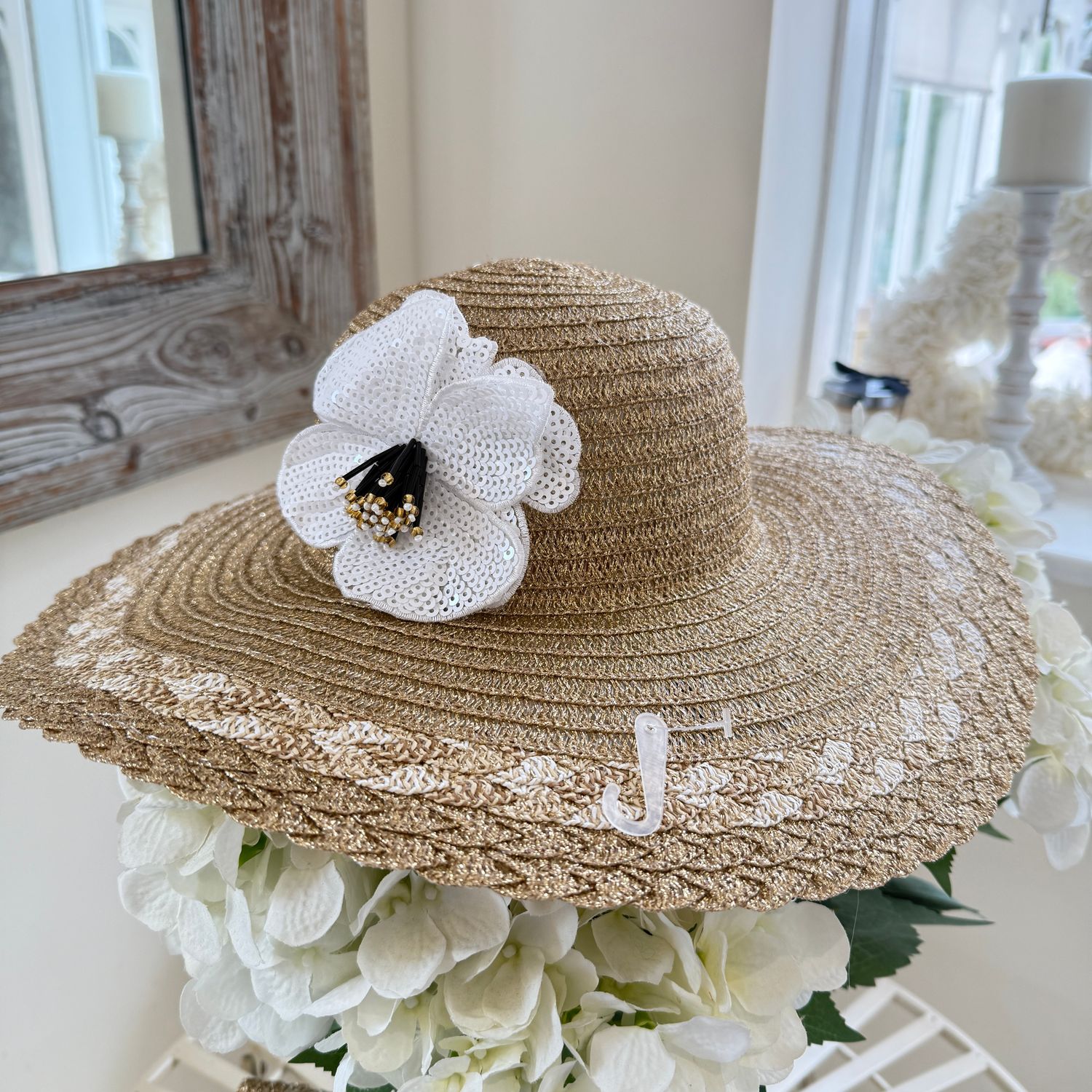 Sun Hat (sequin flower)