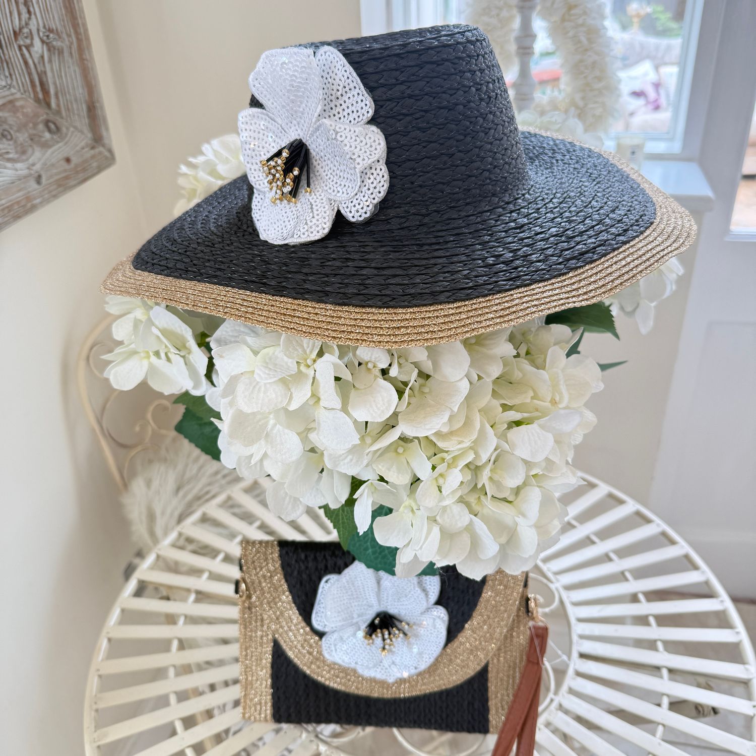 Sun Hat (sequin flower)