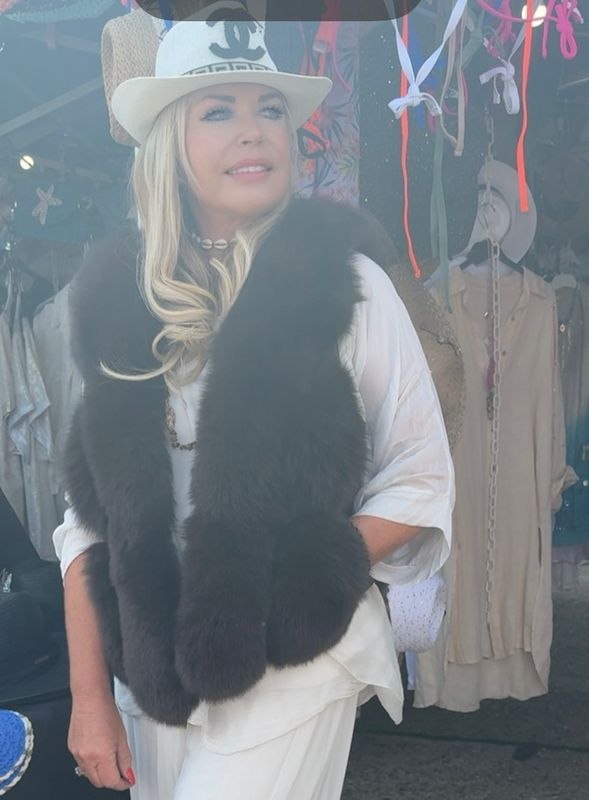 Chocolate Fox Fur Gilet