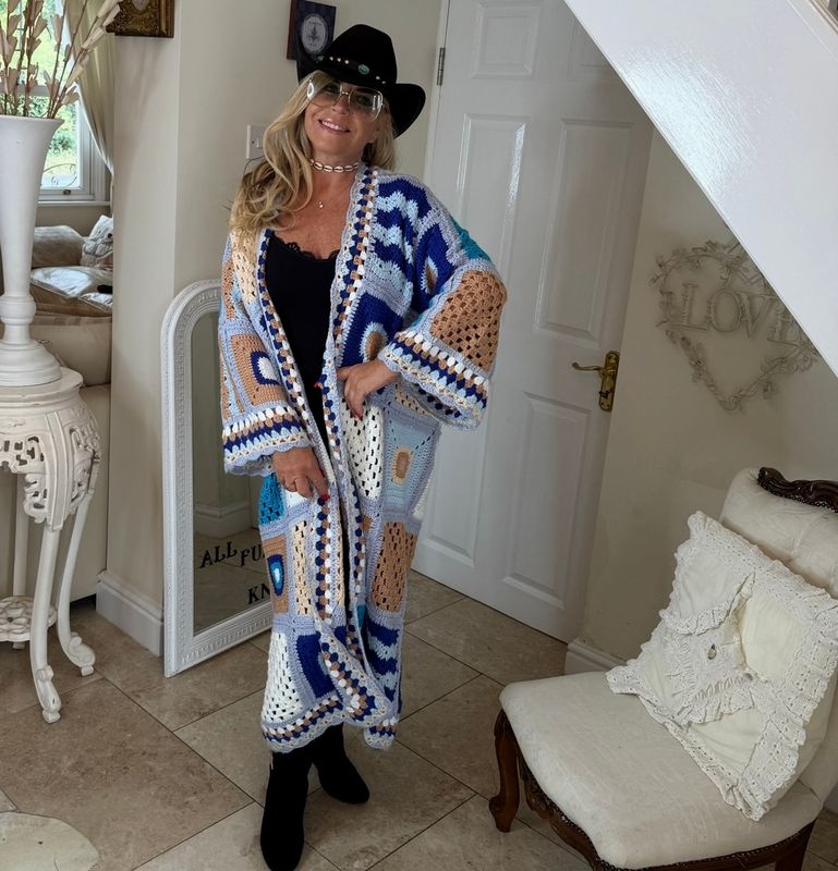 Longline Crochet Cardigan