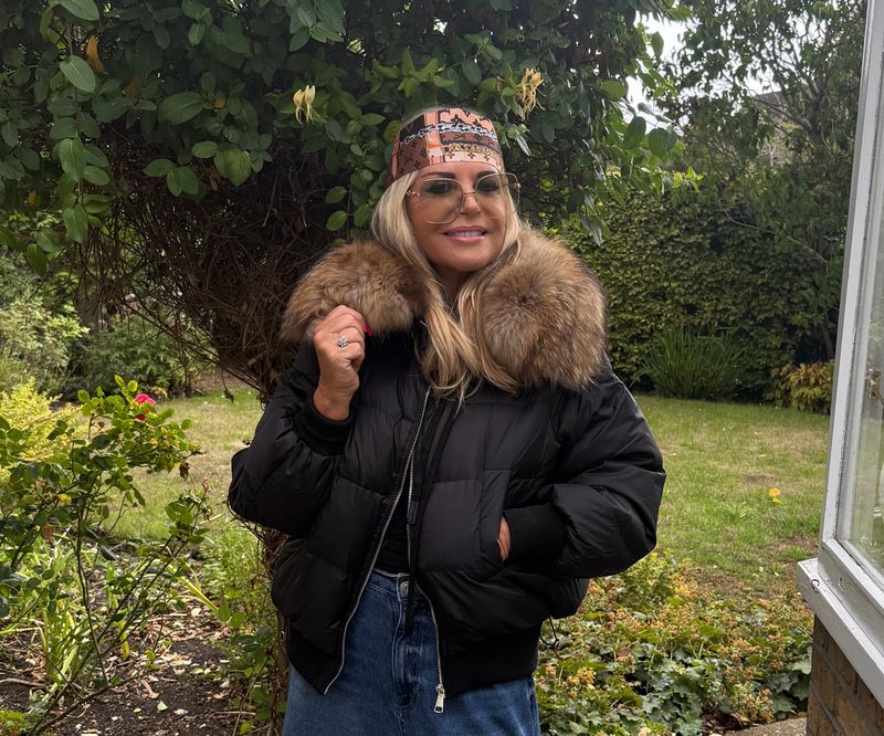 Duck Down &amp; Racoon Fur Puffer  Jacket