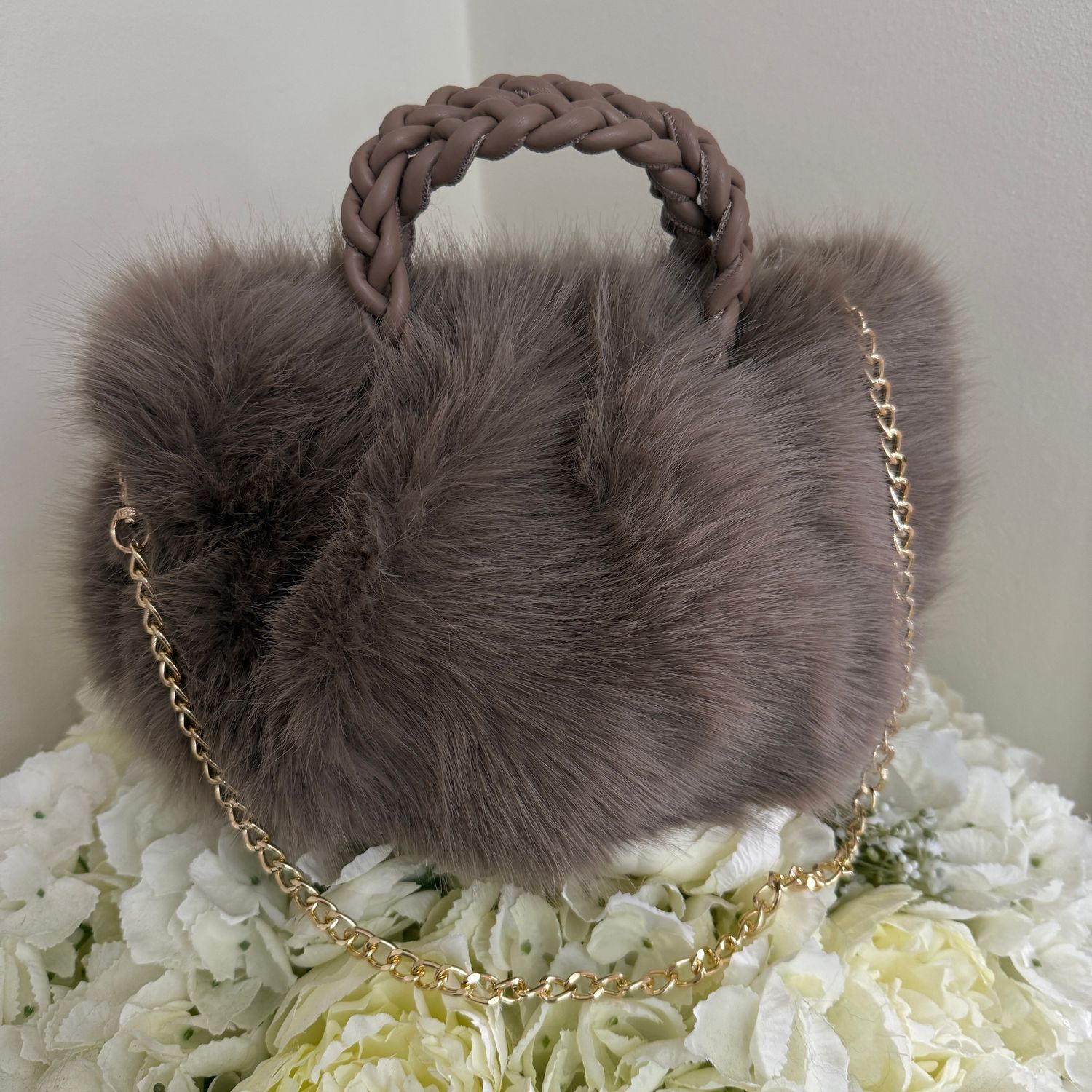 Faux Fur Bag (mocha)