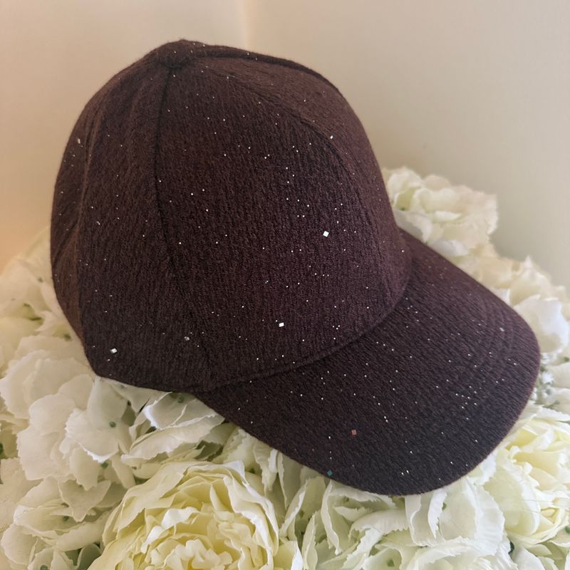 Sparkly Cap ( brown)