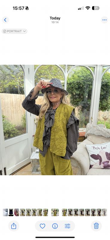 Lime Sequin Waistcoat