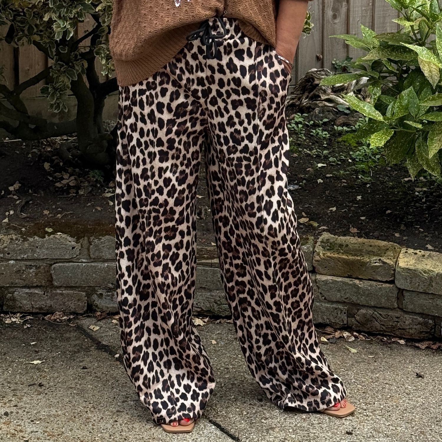 Leopard Wide Trouser