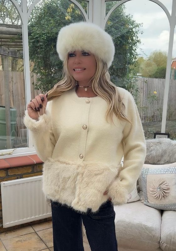 Winter White Cardigan/ Jacket