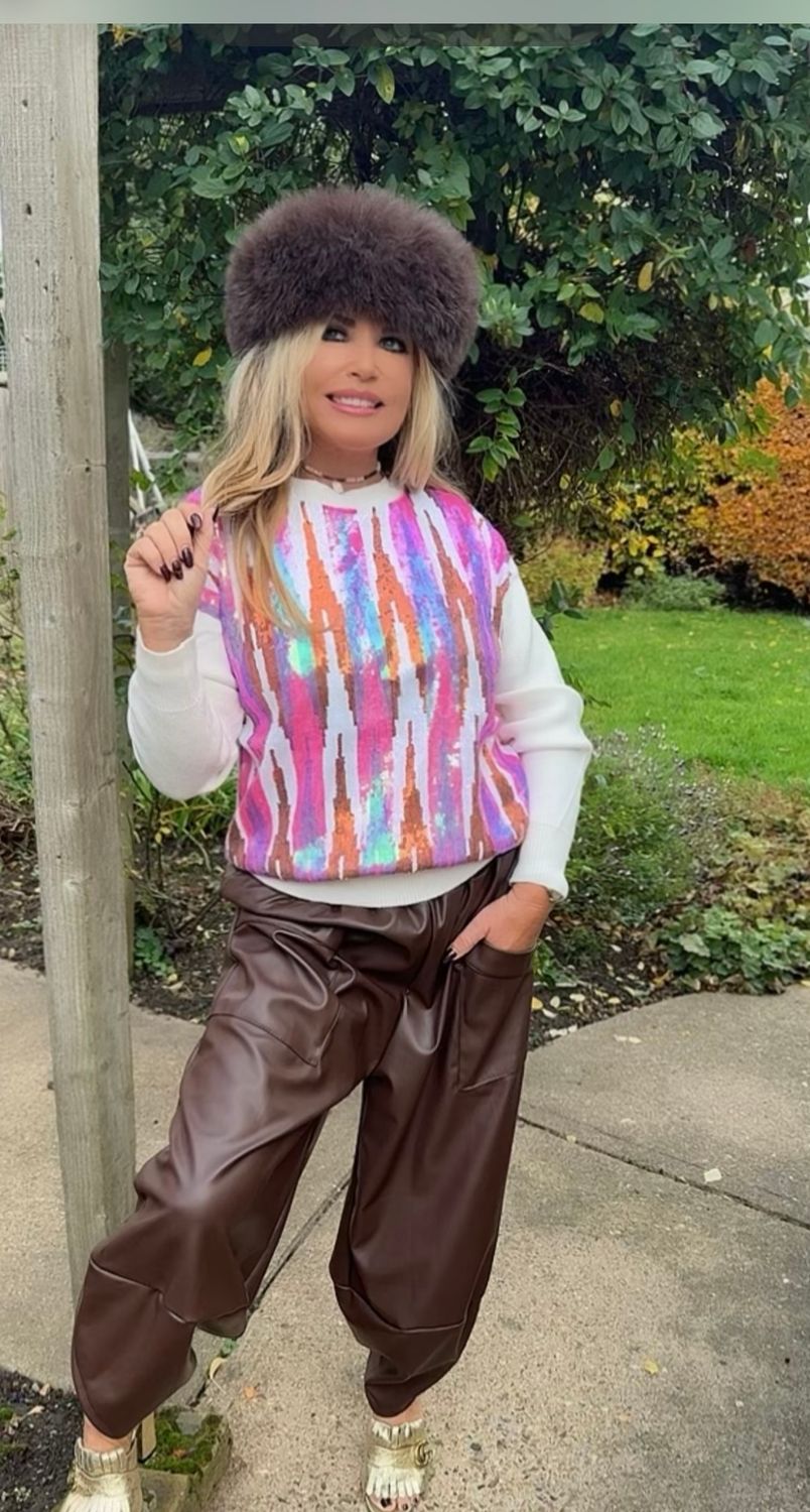 Sparkly Knit ( winter white )