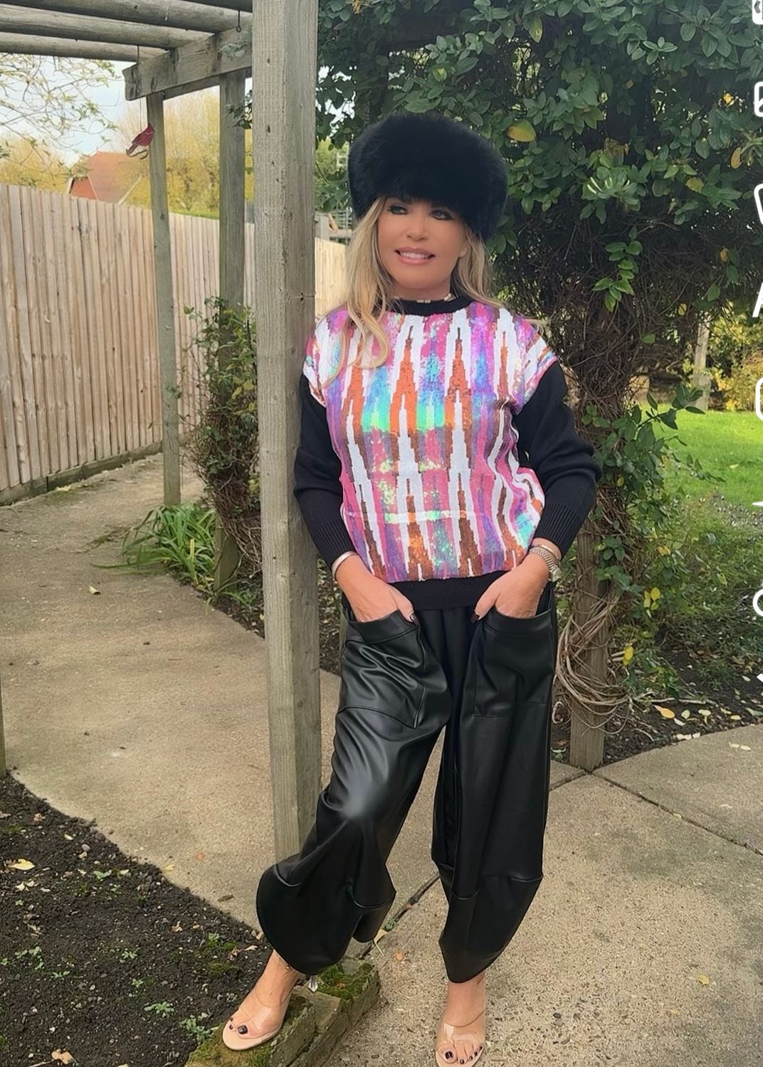 Sparkly Knit ( black )