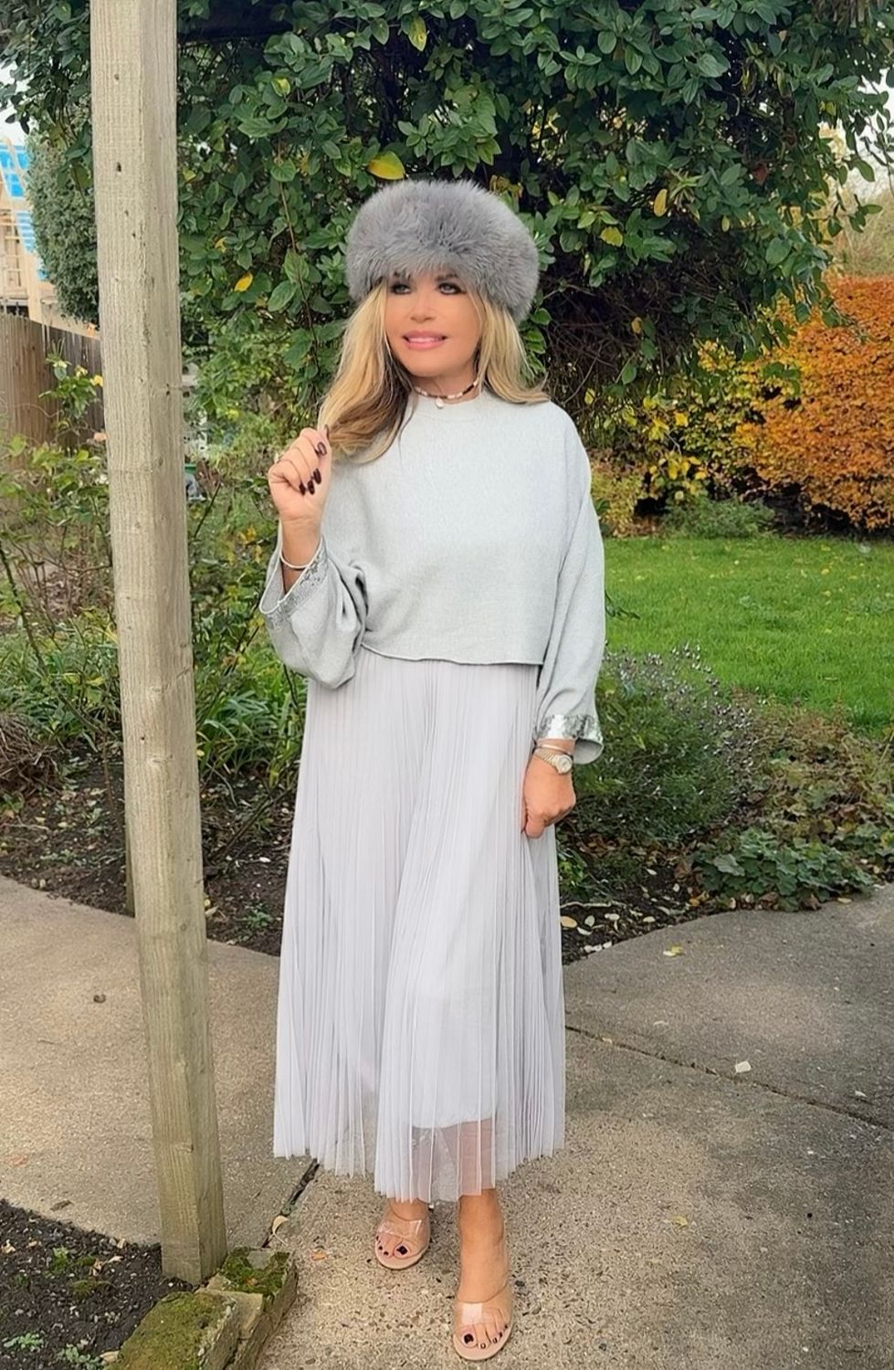 Tulle Dress ( silver grey)