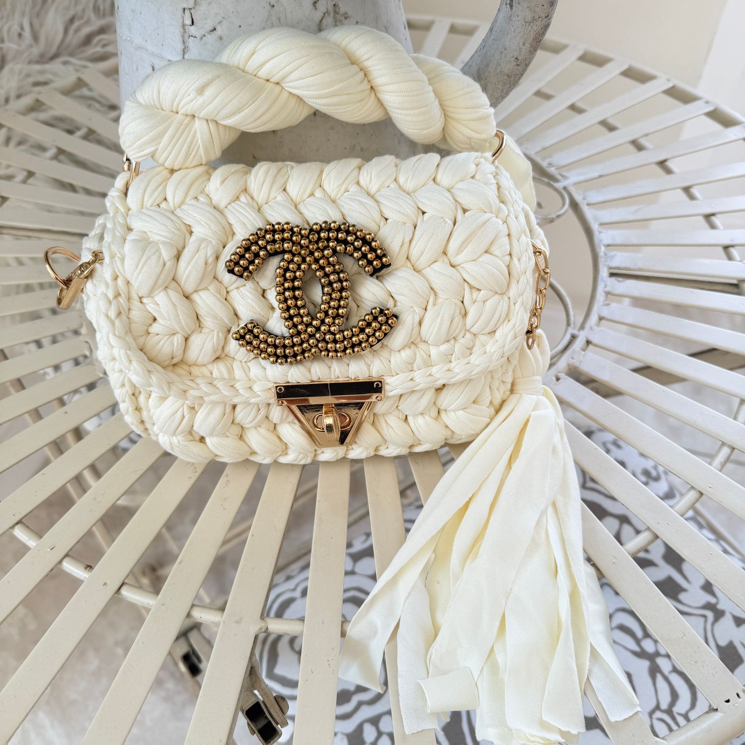 Soft Crochet Bag (cream)
