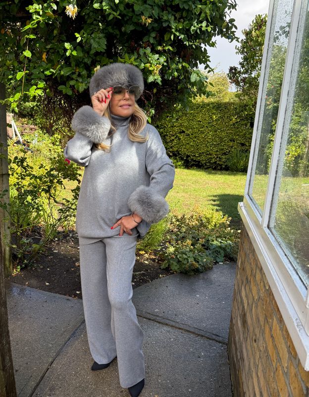 Fox Fur Lounge Set ( grey)