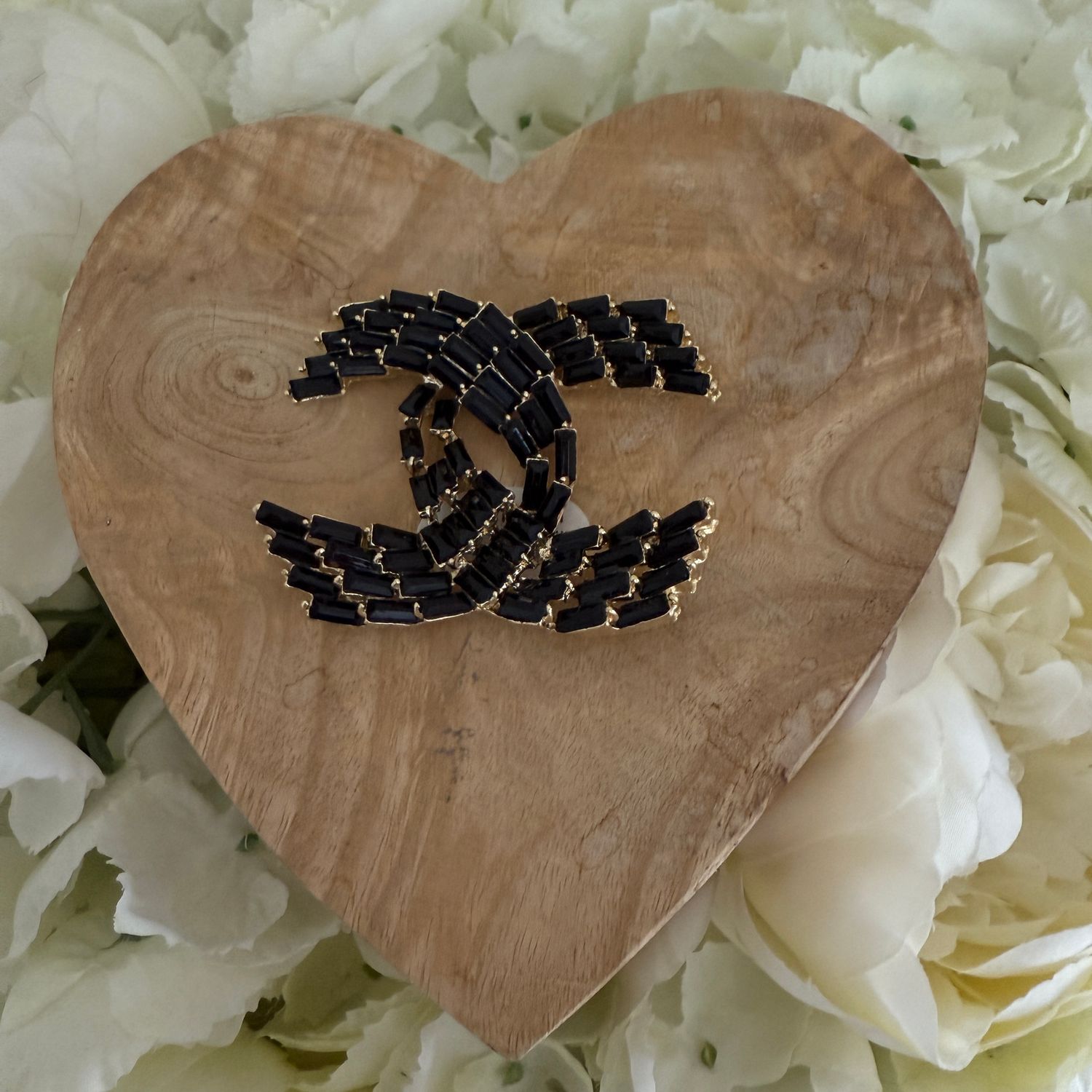CC Brooch (black)
