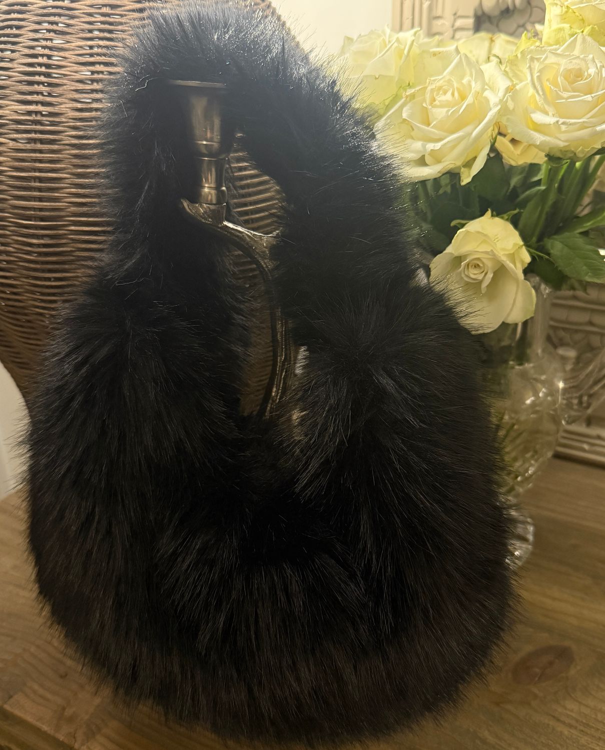 Fur Bag ( black)