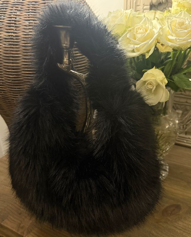 Fur Bag ( black)